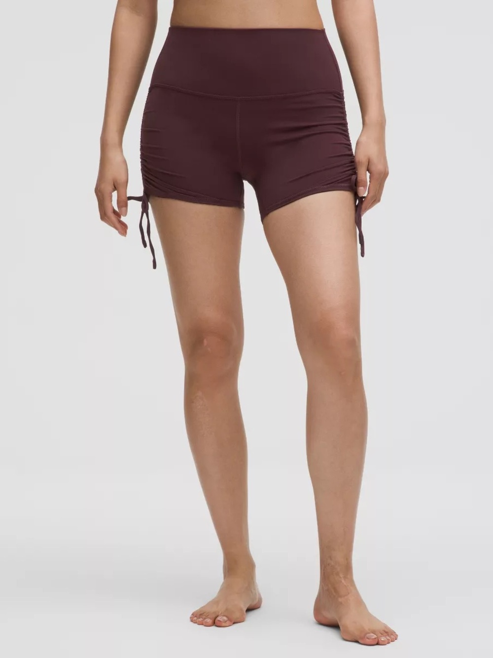 Lululemon Align Ruched Short 4", Goodnight Plum, size 4